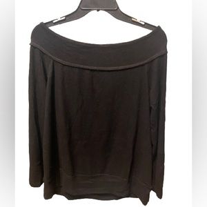 GIBSONLOOK x Living in Yellow Mary Fleece Off the Shoulder Top